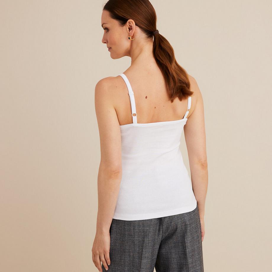 La Redoute Collections Canotta scollo a V spalline sottili  