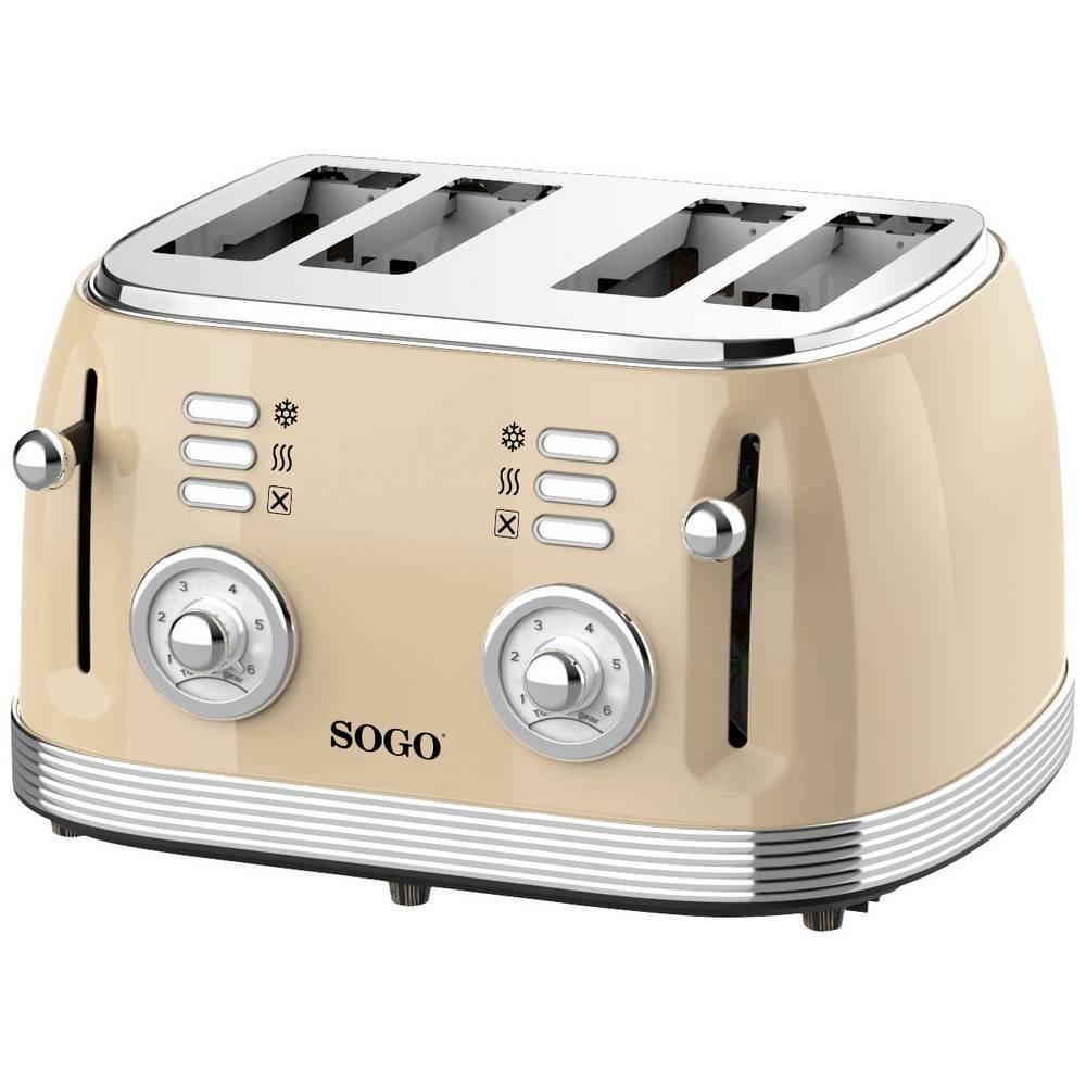SOGO Human Technology 4-Scheiben-Toaster Eternal Retro Serie  