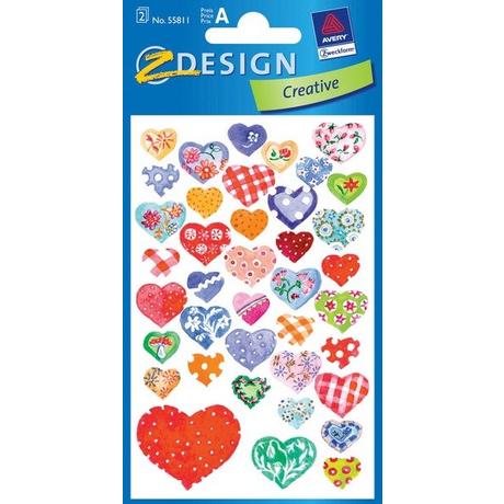 Z-DESIGN Z-DESIGN Sticker Creative 55811 Herze 2 Stück  