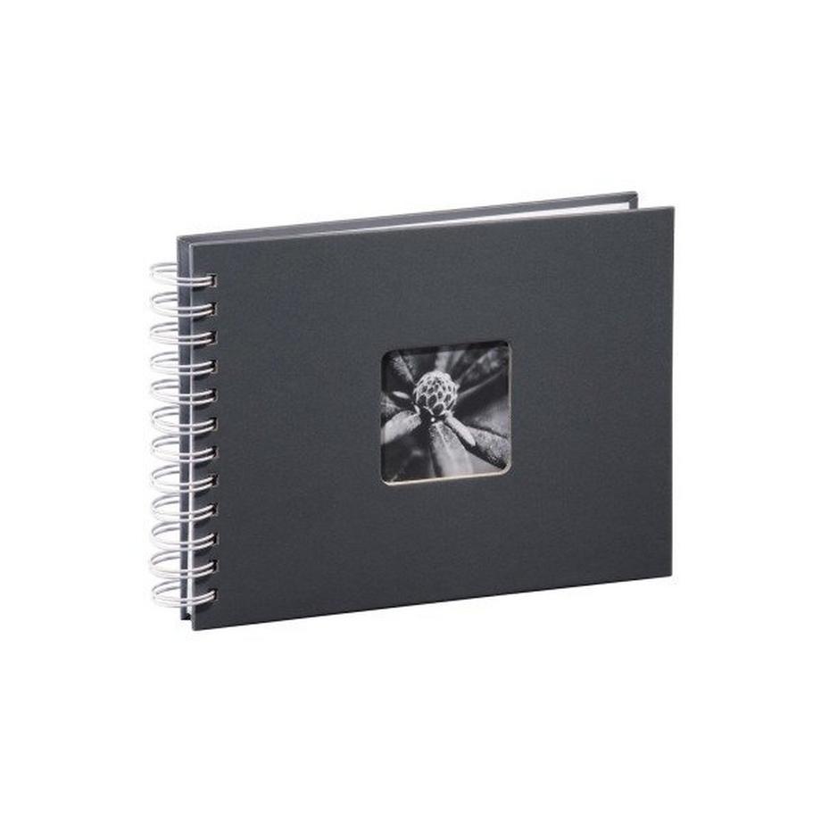 HAMA Spiralalbum Fine Art 2111 240x170mm,grau 25 Blatt, weiss