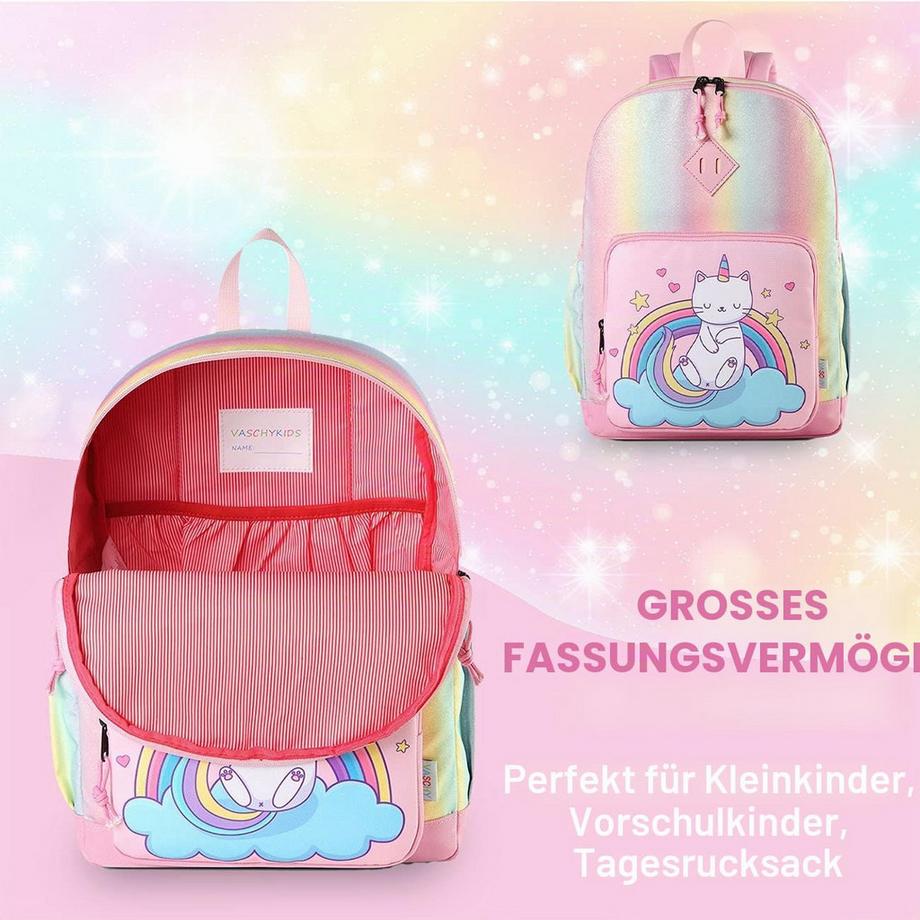 Only-bags.store Schulrucksack mit Seitentaschen und Brustgurt  