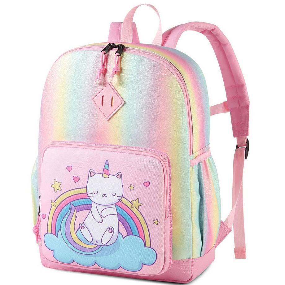 Sac à dos sac à dos scolaire avec poches latérales et sangle de poitrine