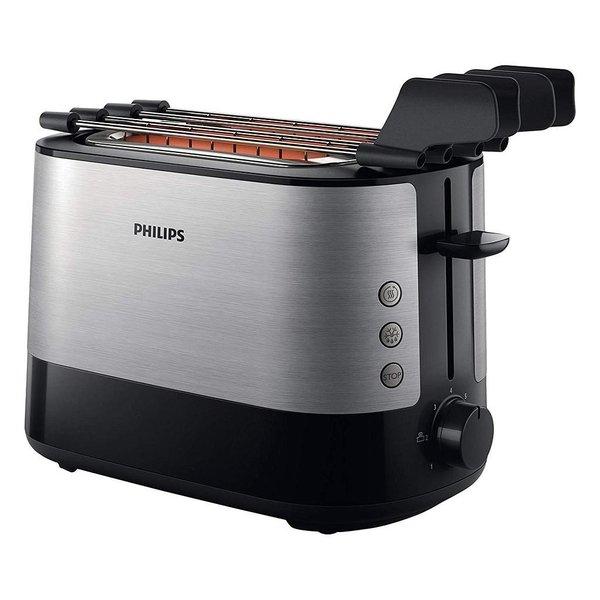 PHILIPS Toaster Silber, Schwarz  