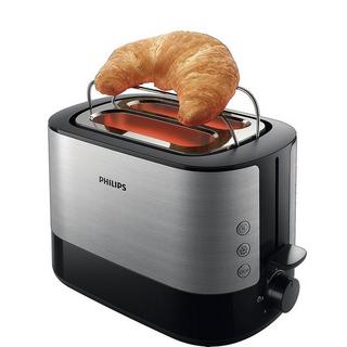 PHILIPS Toaster Silber, Schwarz  