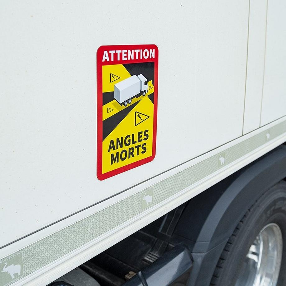 Pricenet  Magnetaufkleber „Achtung Angles Morts!“ LKW 