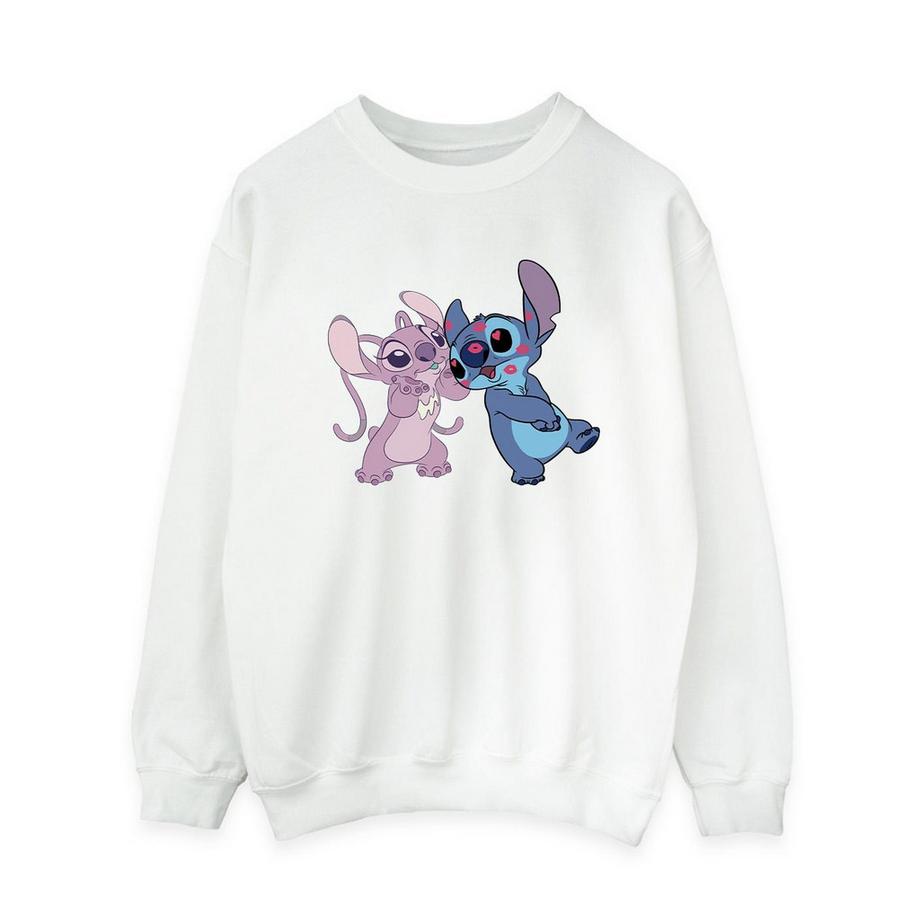 Disney Stitch e Angel Felpa con Stampa Grafica  