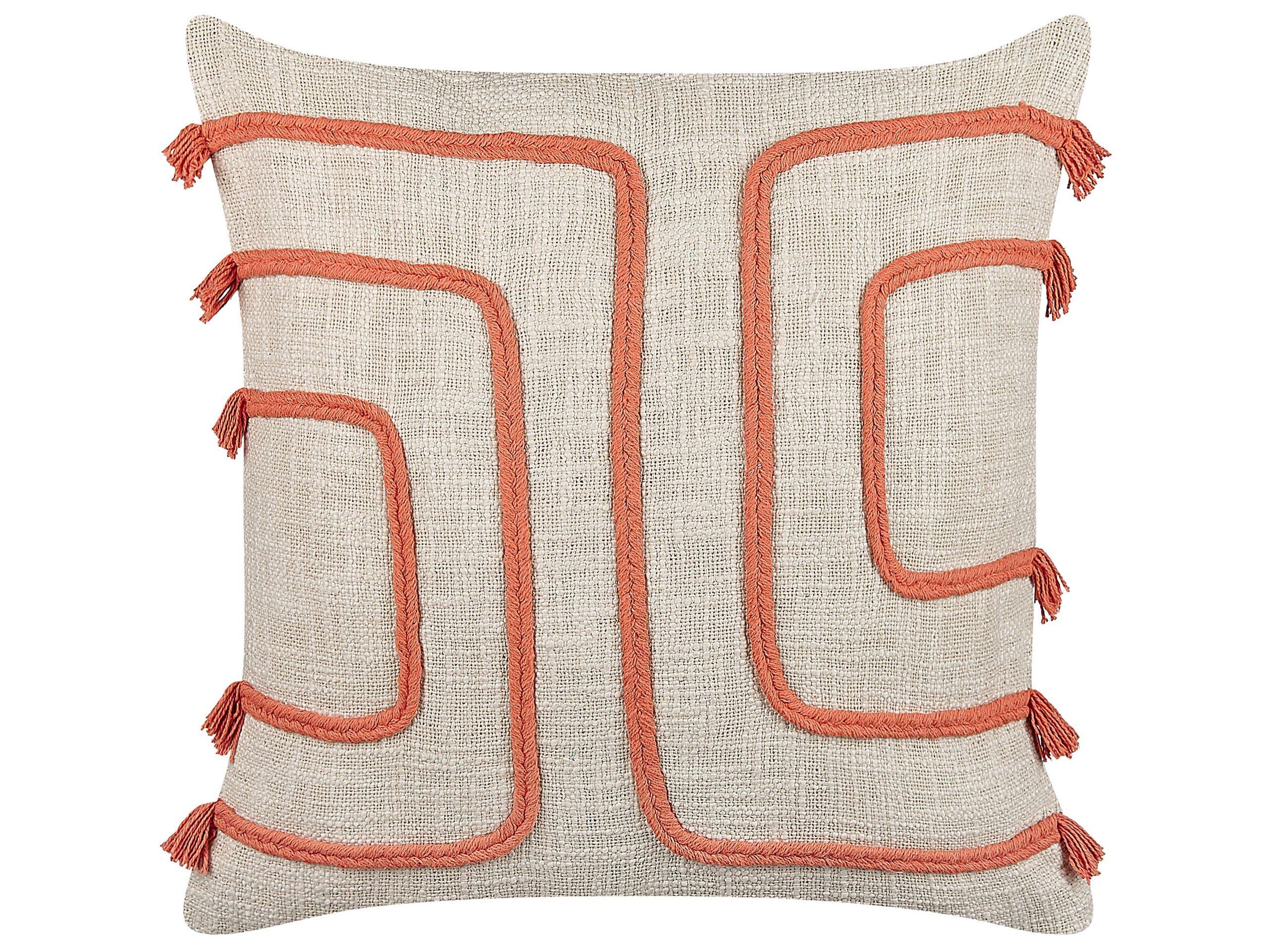 Beliani Coussin en Coton Boho PLEIONE  