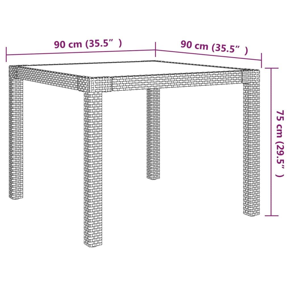 VidaXL Garten essgruppe poly-rattan  