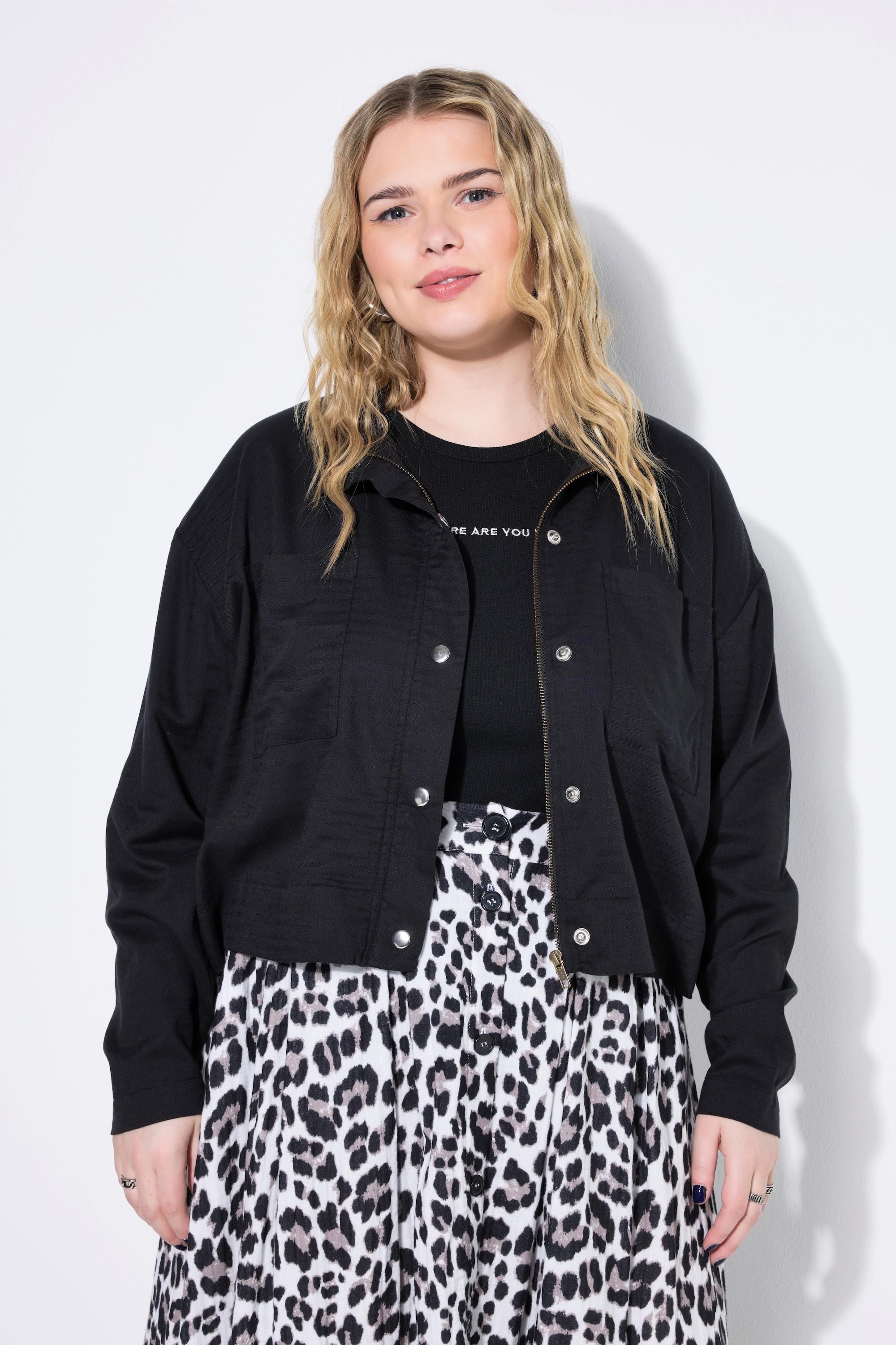 Studio Untold Veste Coupe Boxy Mélange Coton  