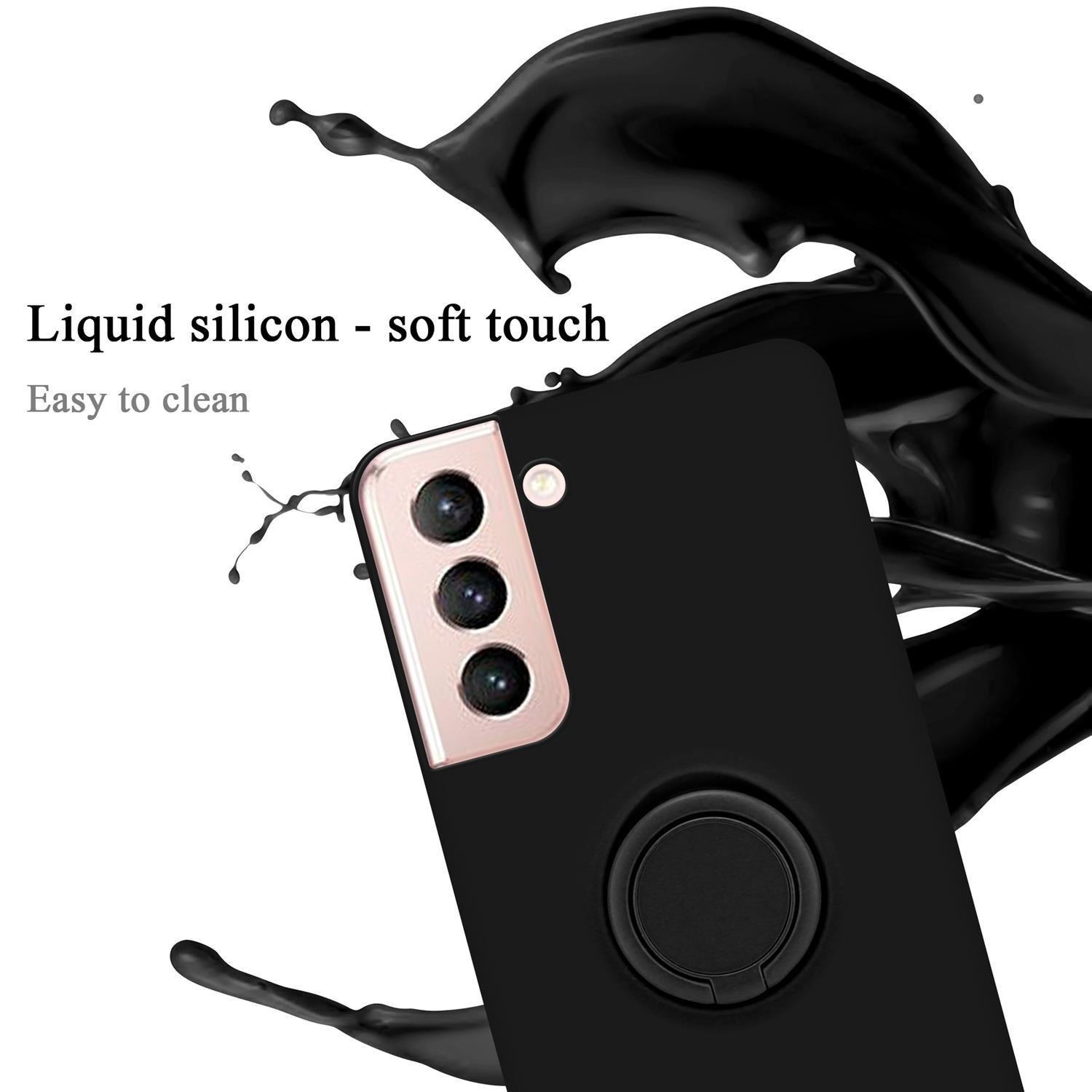 Cadorabo  Hülle für Samsung Galaxy S21 5G TPU Silikon mit Ring Liquid 