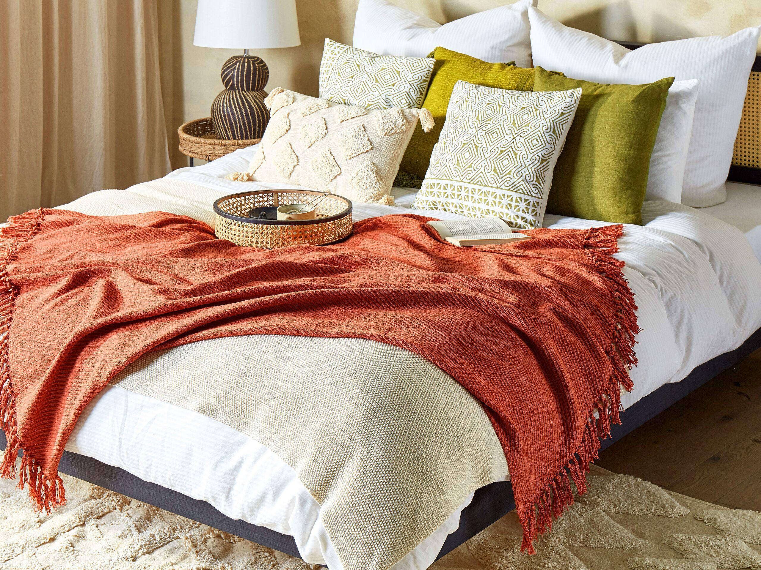 Beliani YARSA Couverture Douillette Classique en Coton  