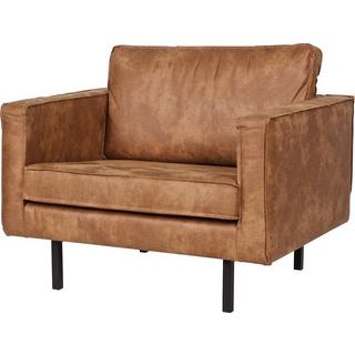 mutoni Fauteuil Rodeo cuir recyclé cognac  