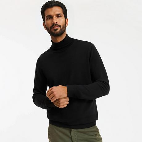 La Redoute Collections Rollkragenpullover Merinowolle  