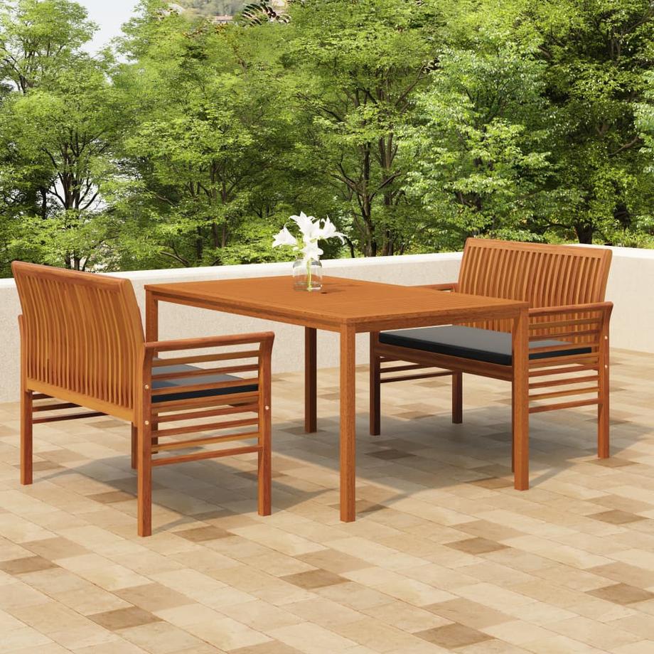 VidaXL set da pranzo per esterni Legno di acacia  