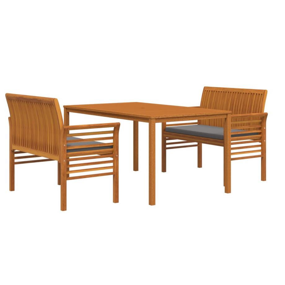 VidaXL set da pranzo per esterni Legno di acacia  