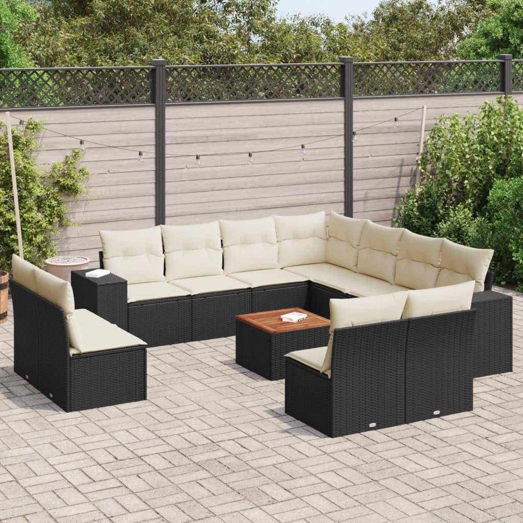 VidaXL set divano da giardino Polirattan  