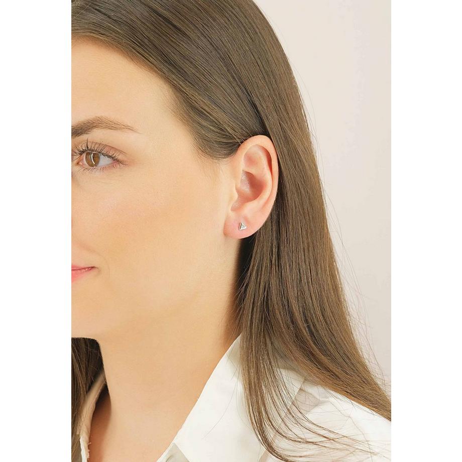 MUAU Schmuck  Ohrstecker Gelbgold 750 Diamant 0.02ct. 4x5mm 