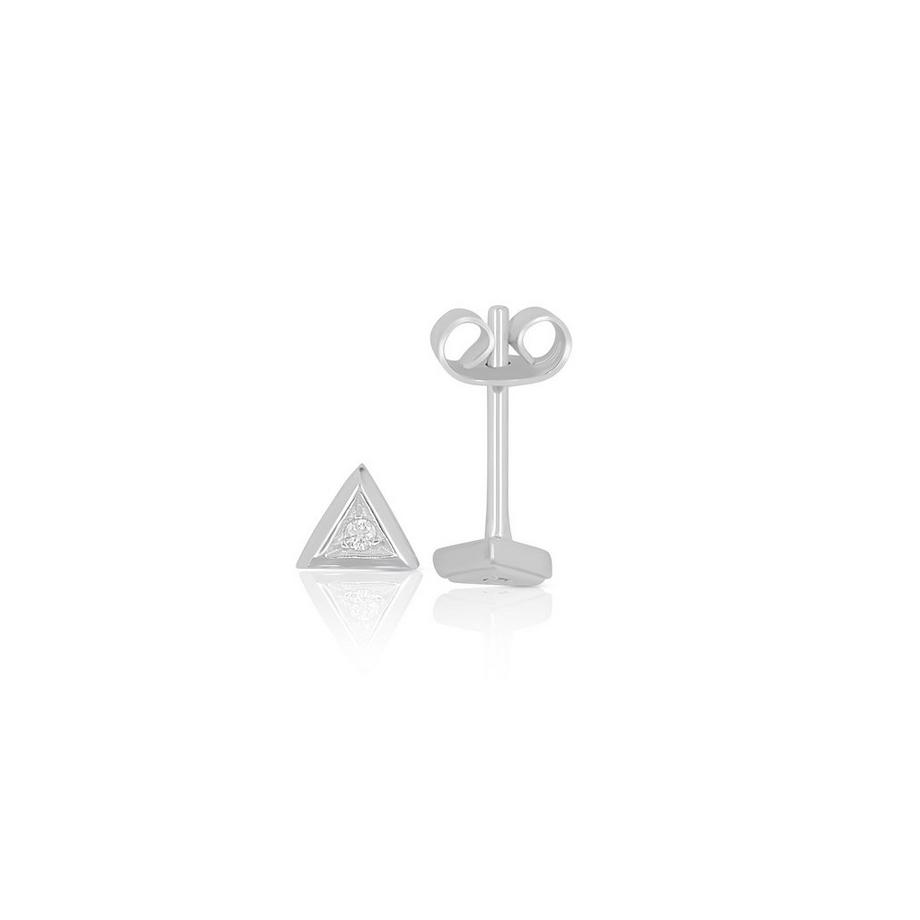 Ohrstecker Gelbgold 750 Diamant 0.02ct. 4x5mm