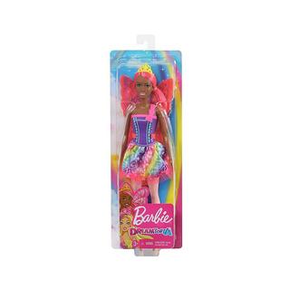 Barbie  Poupée Barbie Dreamtopia Fée Orange Cheveux et Ailes 