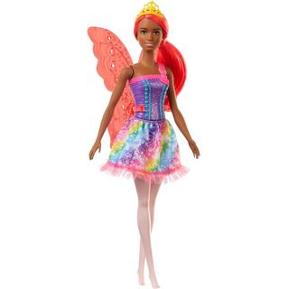 Barbie  Barbie Puppe Dreamtopia Fee Orange Haar und Flügel 