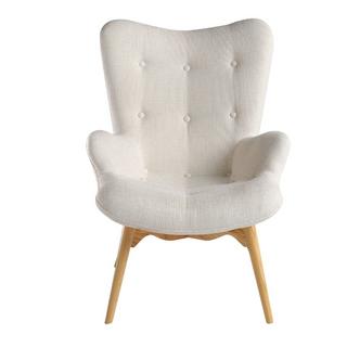 ANGEL CERDA Fauteuil en tissu beige  