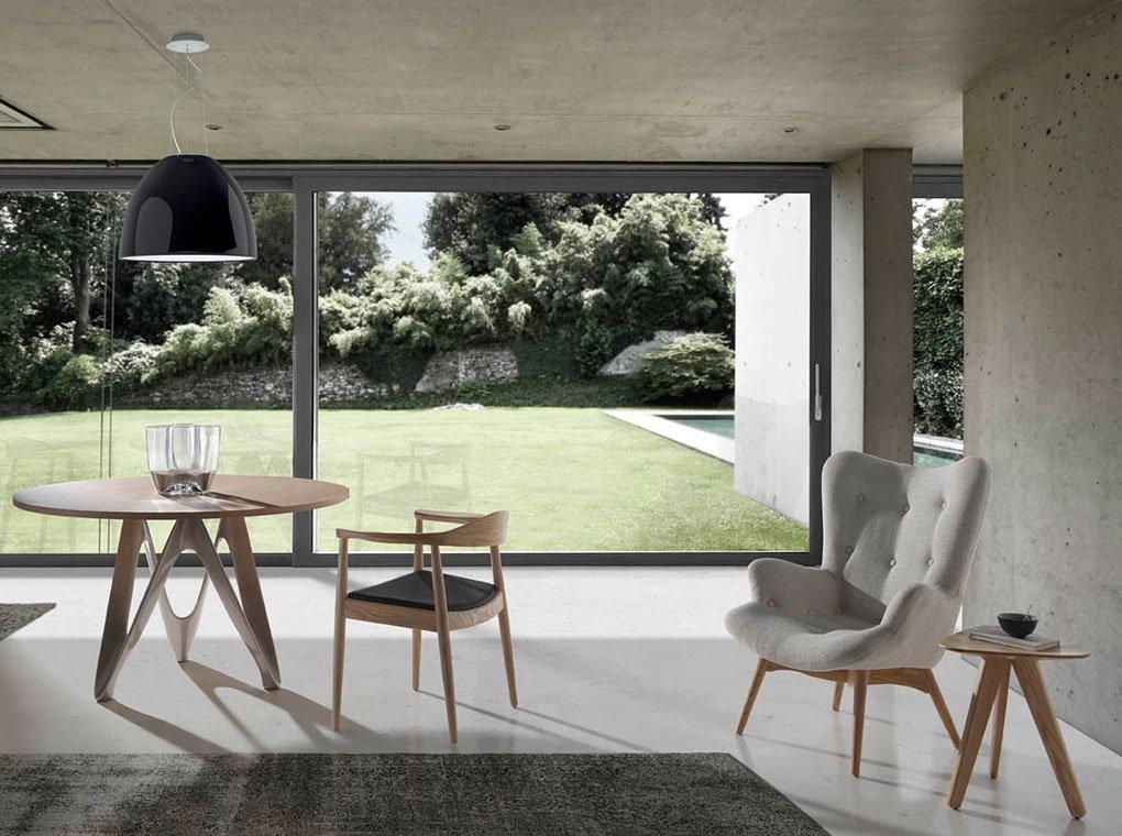 ANGEL CERDA Fauteuil en tissu beige  