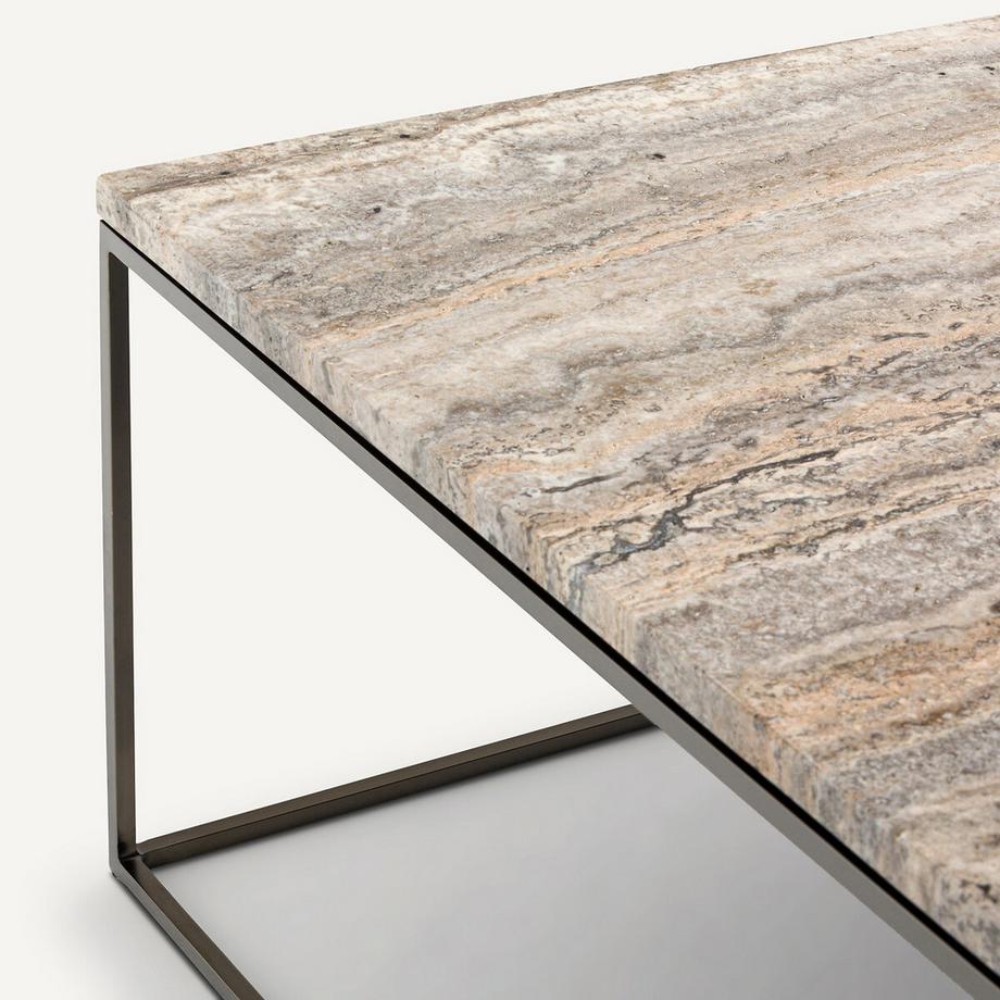 AM.PM Couchtisch Mahaut mit Travertinplatte  