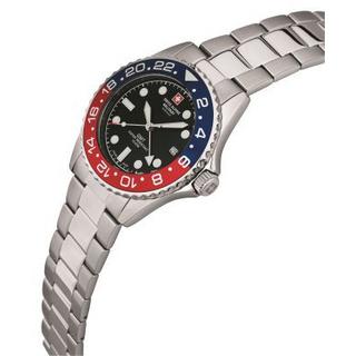 SWISS ALPINE MILITARY  Collezione MASTER DIVER GMT - Orologio al quarzo di fabbricazione svizzera 