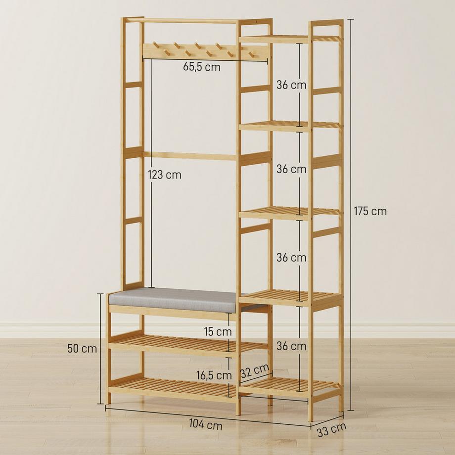 HOMCOM Garderobenständer  