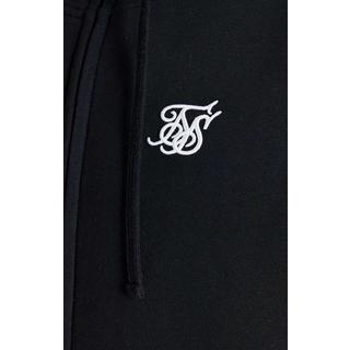 Sik Silk  Kapuzenpullover Black Essential Zip Through Funnel Hoodie 