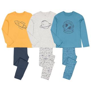 La Redoute Collections  Lot de 3 pyjamas en coton imprimés espace 