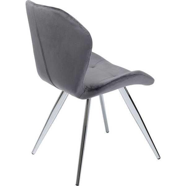 mutoni Chaise Viva gris chrome  