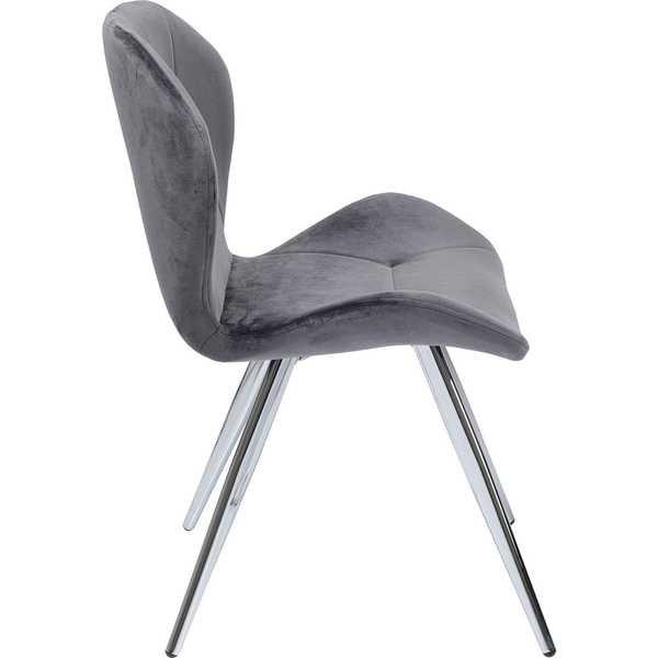 mutoni Chaise Viva gris chrome  