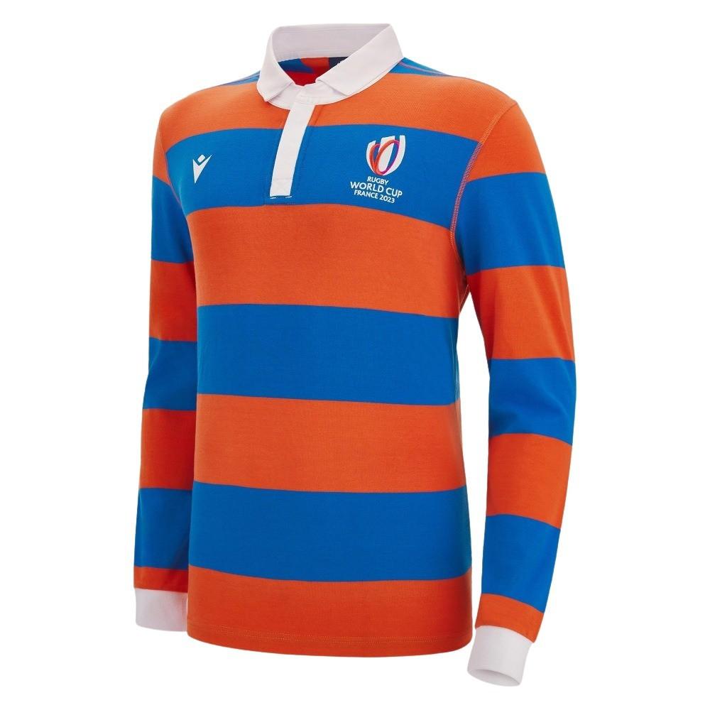 macron  polo anches longues acron france rwc 2023 