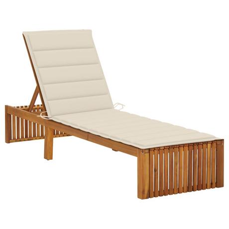 VidaXL Chaise longue bois d'acacia  