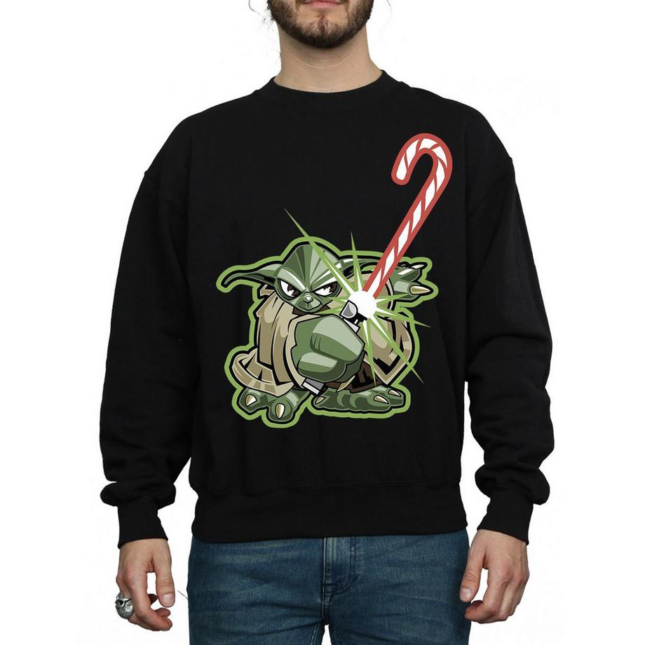 STAR WARS Star Wars Yoda Candy Cane Sweatshirt  