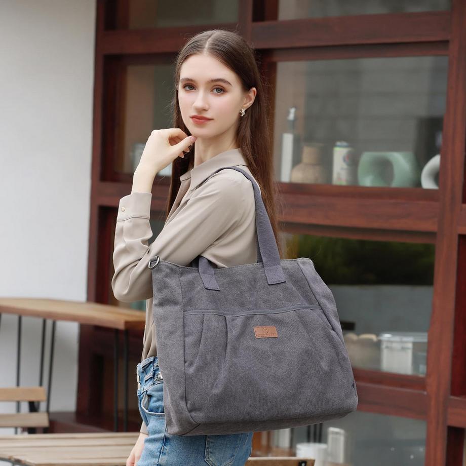 Only-bags.store Sac à bandoulière en toile Sac fourre-tout  