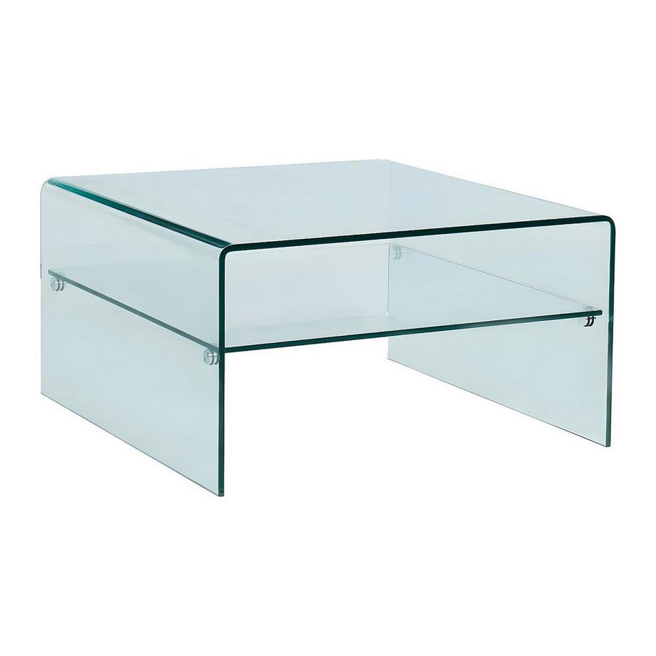 Vente-unique Quadratischer Couchtisch Glas STILEOS  