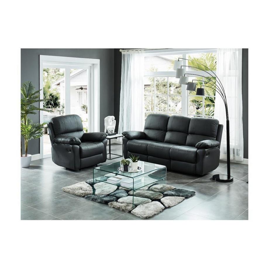 Vente-unique Quadratischer Couchtisch Glas STILEOS  