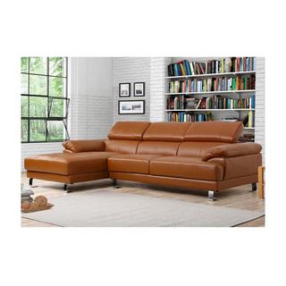 Vente-unique Ecksofa Leder - Karamell - Ecke Links - EXCELSIOR II  