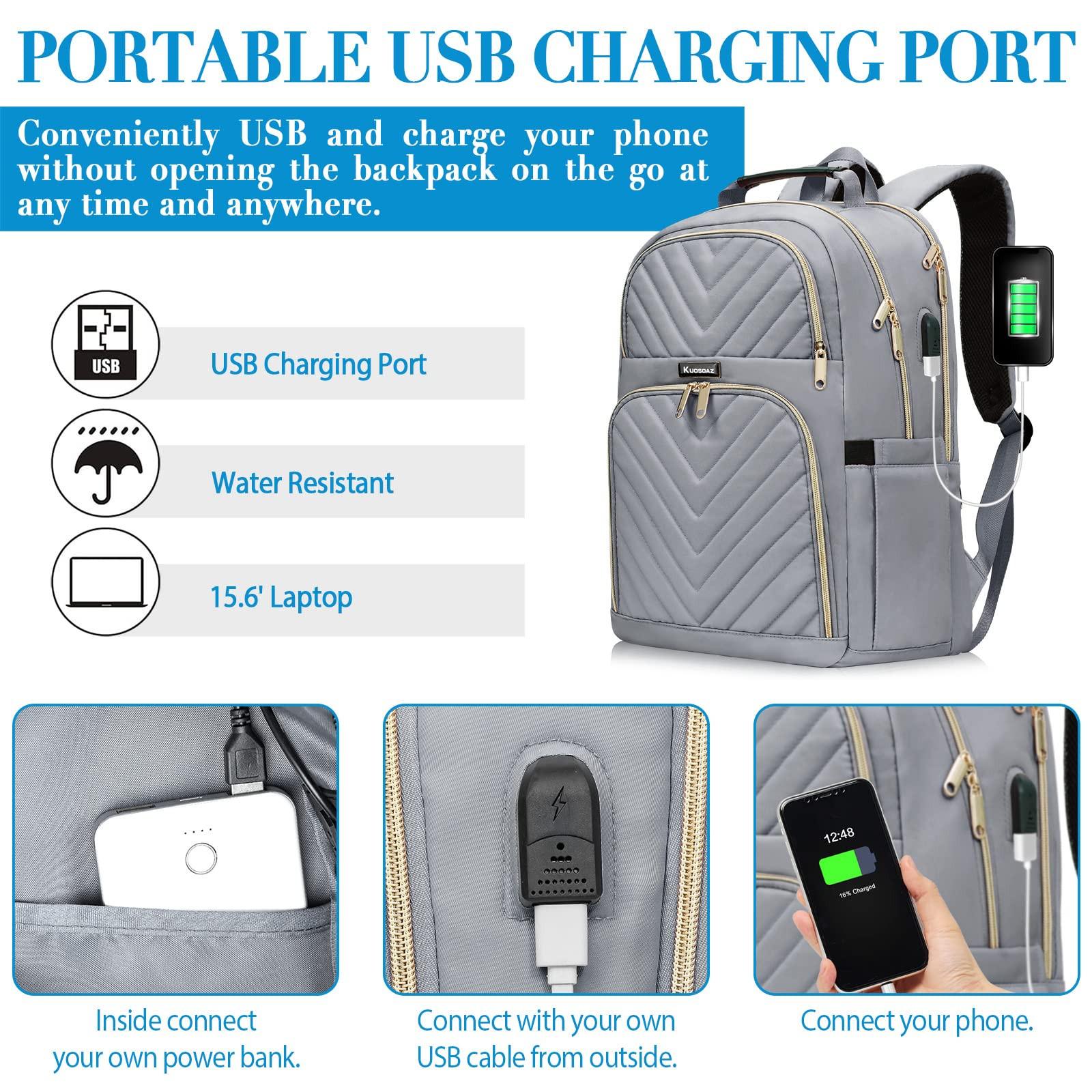 Only-bags.store Sac à dos scolaire pour adolescent avec port de charge USB, sac à dos pour ordinateur portable Sac à dos stylé étanche pour l'école  