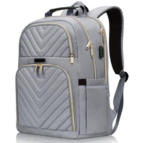 Only-bags.store Teenager Laptop Rucksack mit USB Ladeanschluss Stylischer Daypack  