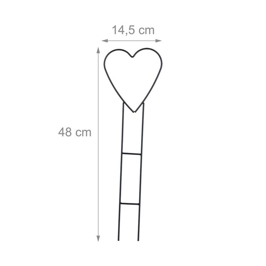 B2X Herz-Rankstützen im 4er-Set  