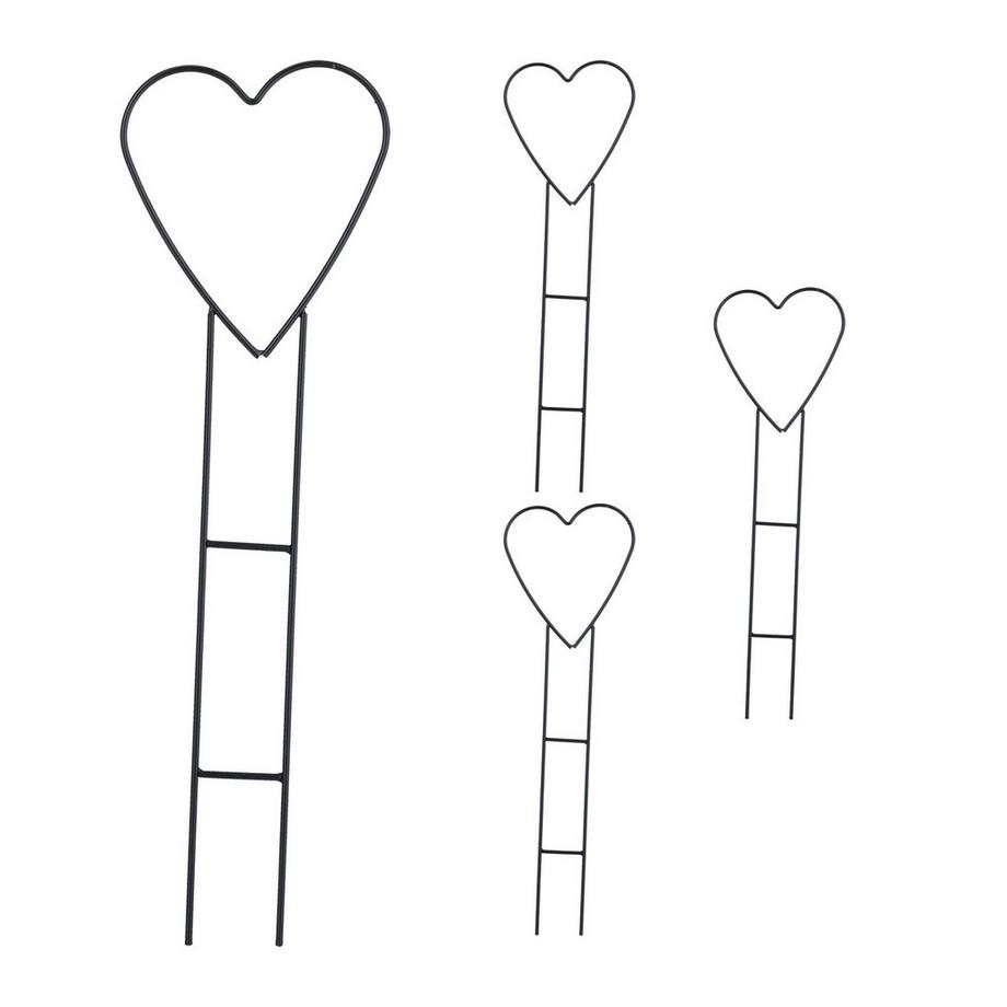 Herz-Rankstützen im 4er-Set