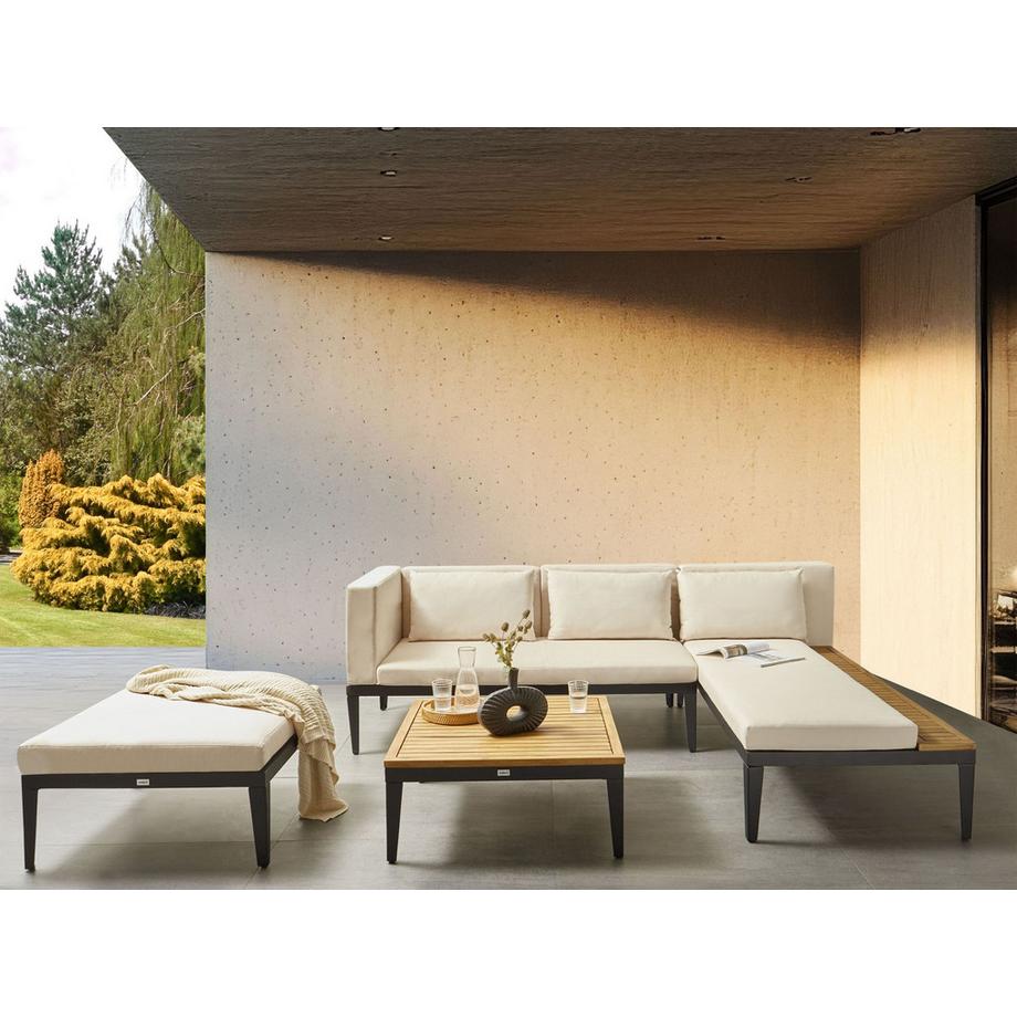 Beliani Lounge Set mit Tisch aus FSC® zertifiziertes Akazienholz  BRACCIANO  