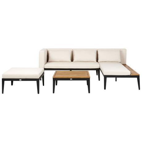 Beliani Set divani con tavolino en Legno d'acacia certificato FSC® Rustico BRACCIANO  