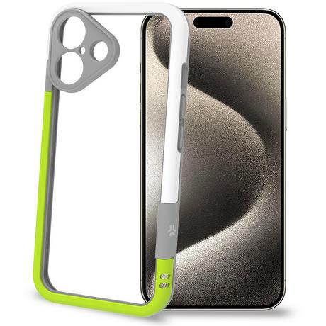 Celly  Bumper iPhone 16 Blanc/Vert Citron 