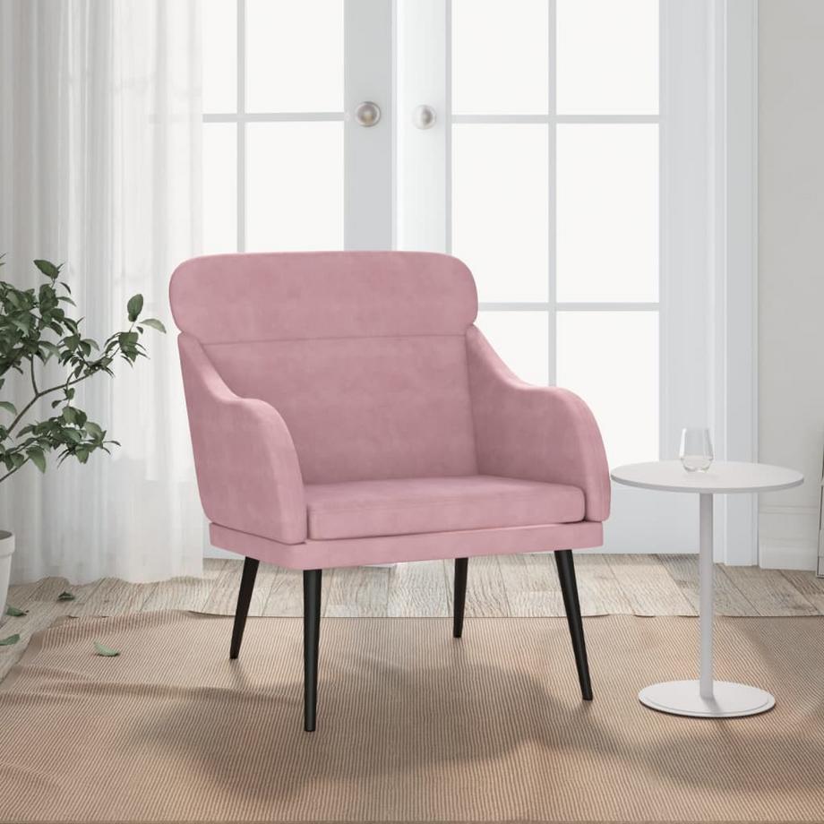 VidaXL Fauteuil velours  