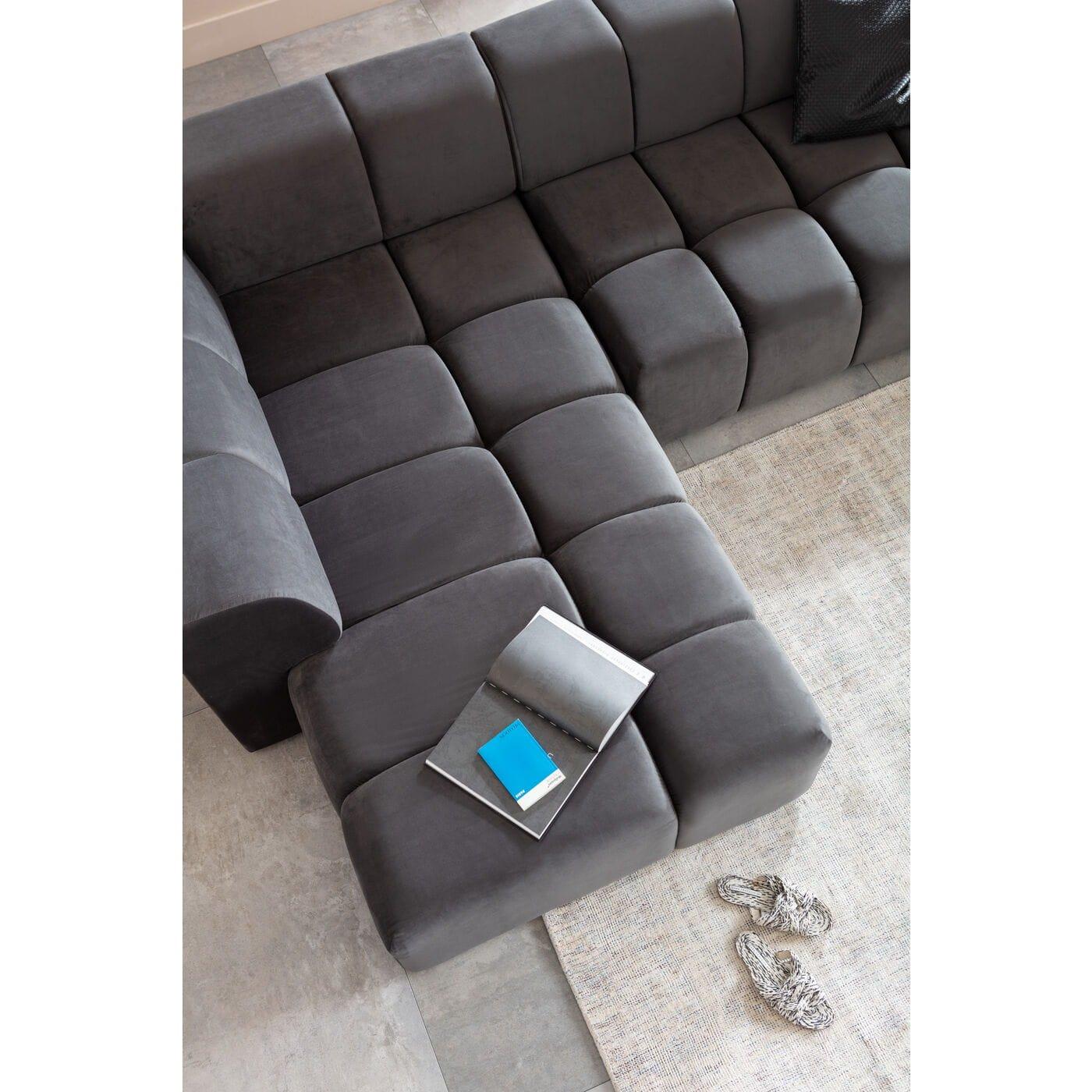 KARE Design Ecksofa Belami Grau Links  