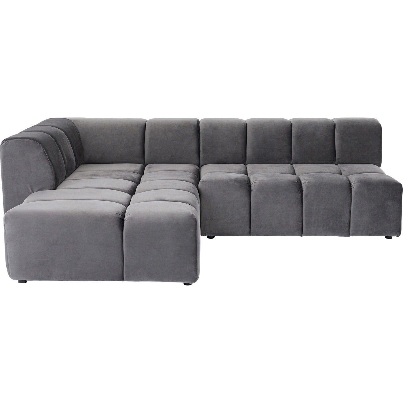 KARE Design Ecksofa Belami Grau Links  